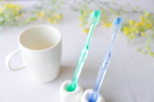 歯ブラシはよく乾燥させて個別に保管