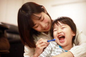 楽しく仕上げ磨き